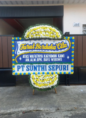 Papan Bunga Duka di Arga Makmur