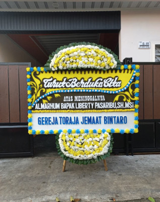 Papan Bunga Duka di Arga Makmur
